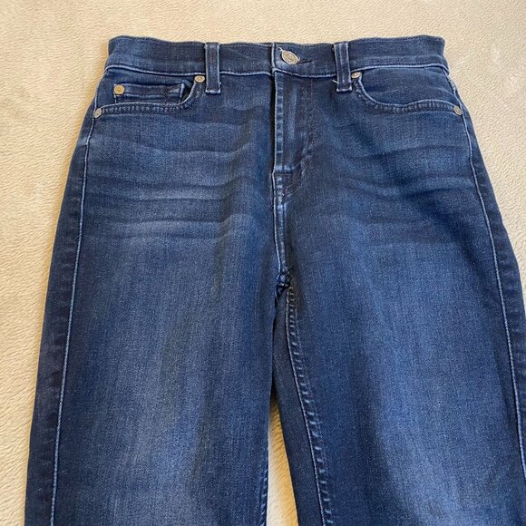 7 For All Mankind Womans Jeans Size 25 High Waist Ankle Gwenevere Skinny - Picture 7 of 16